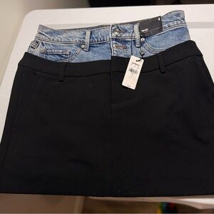 Express Black Mini Skirt